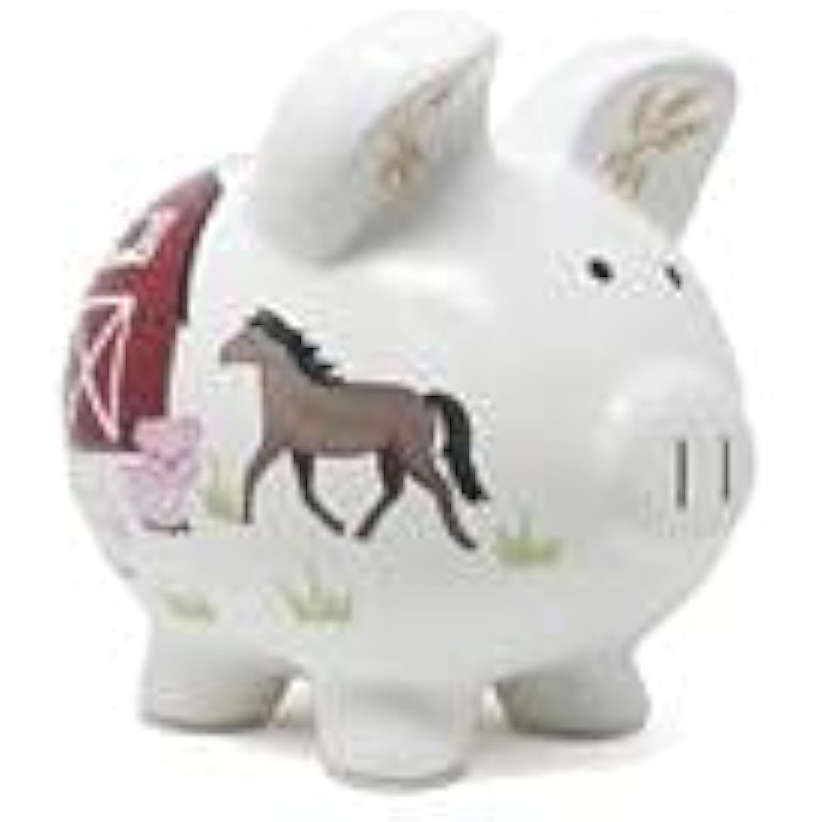 Child to Cherish Ceramic Piggy Bank for Boys (Barnyard)