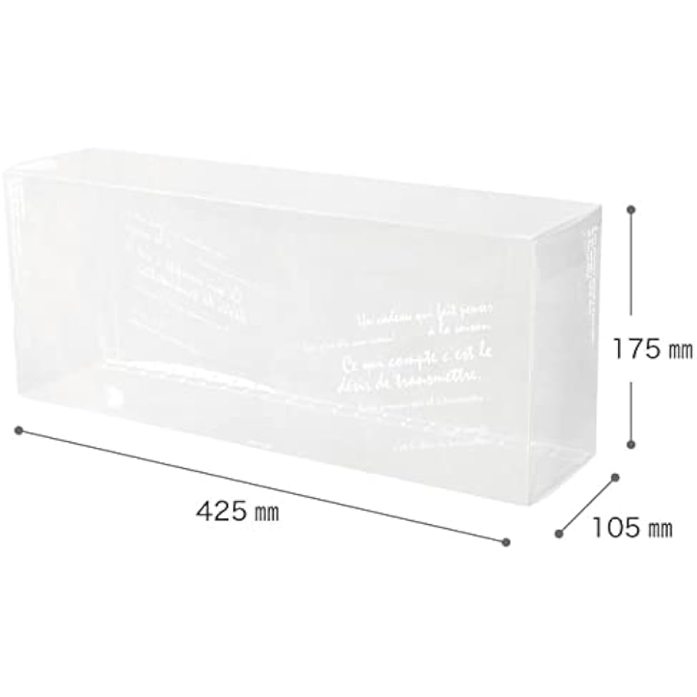 Flower clear wide box body wide type BKF-WL (10 pieces) B-BKF-FWL