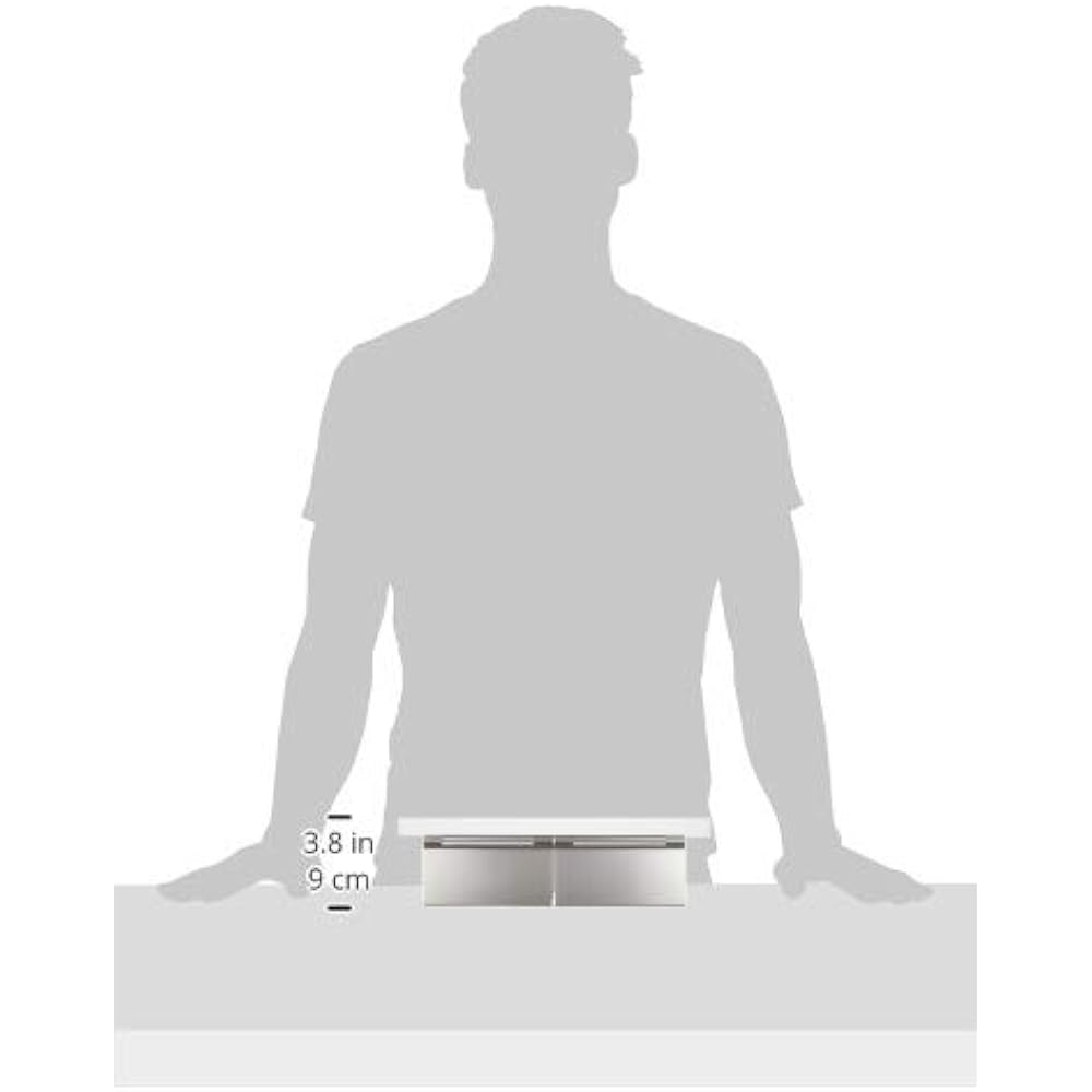 TOTO Double Paper Roller with Shelf (Wood) Stainless Steel (Matte) White YH403FW#NW1