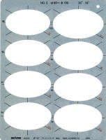 Drapas Oval Ruler Set E250N in Case for Professionals 31250N