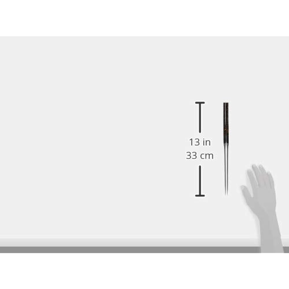Intec Kaneki Kabuki Style Chopsticks 180mm Black Gold Brown Chopsticks: Stainless Steel Japan BML1103