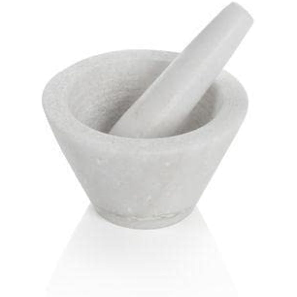 BOSKA Mortar and Pestle White 100 x 100 x 60mm φ10cml Stick 10.5cm Capacity: Approx. 100ml Pestle & Motor Set 330309