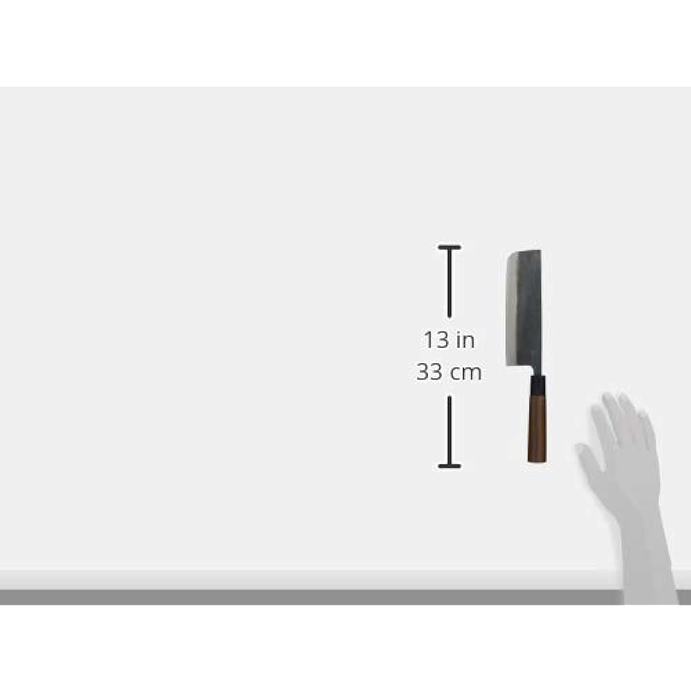 Kurouchi Nakiri knife size 8 blue 1 54×165mm