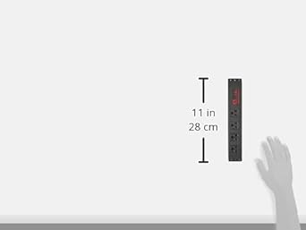 American Denki Multi-use OA Tap, Flat Blade Type, 4 Ports, No Code, Black, KU1030-BK
