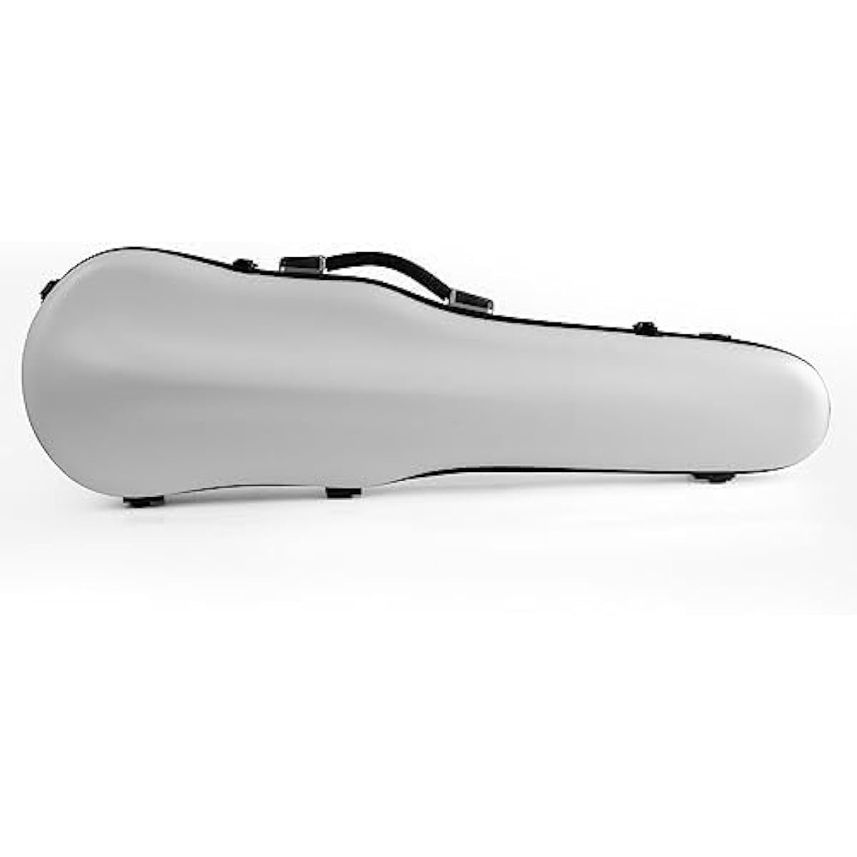 Christiana Carbon Fiber Violin Case with Luxury Velvet Inner Partition Hygrometer Password Lock (White)