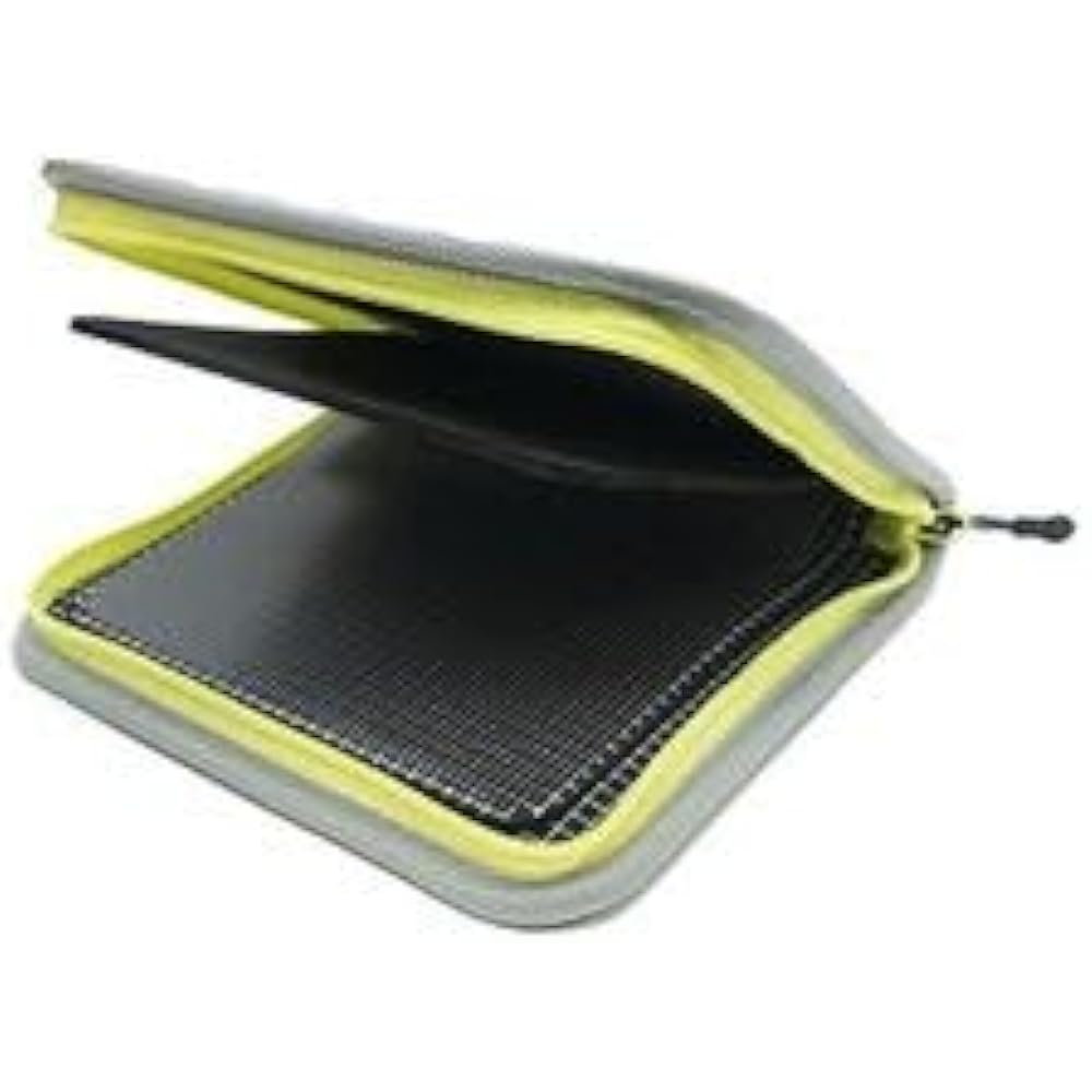 Rodeo Craft Lure Case Carbon Wallet Large Silver/Chartreuse