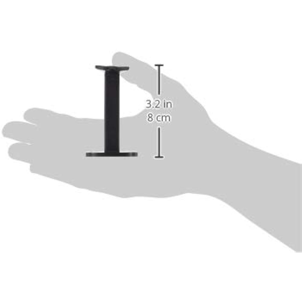 Fukui Metal Crafts Frame holder handmade by master craftsmen Frame hanging bracket High quality wall mount Flower seat Large 65mm Black x 1 set 2300-A