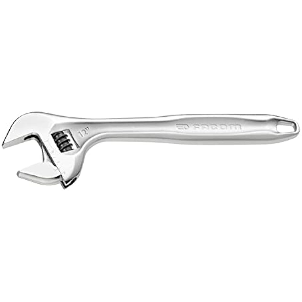FACOM Monkey Wrench 300mm Maximum Opening 41mm Adjustment Wrench 101.12 With Adjustment Release Function Super Convenient Can Be Aligned to Nuts Instantly Chrome Plated Finish FACOM