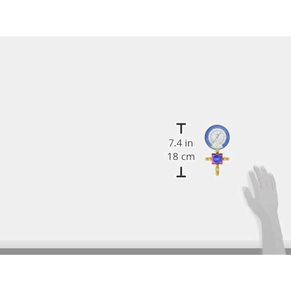 FUSO R32/R410A 80Ф single gauge manifold (no hose, case) FS-704S-10