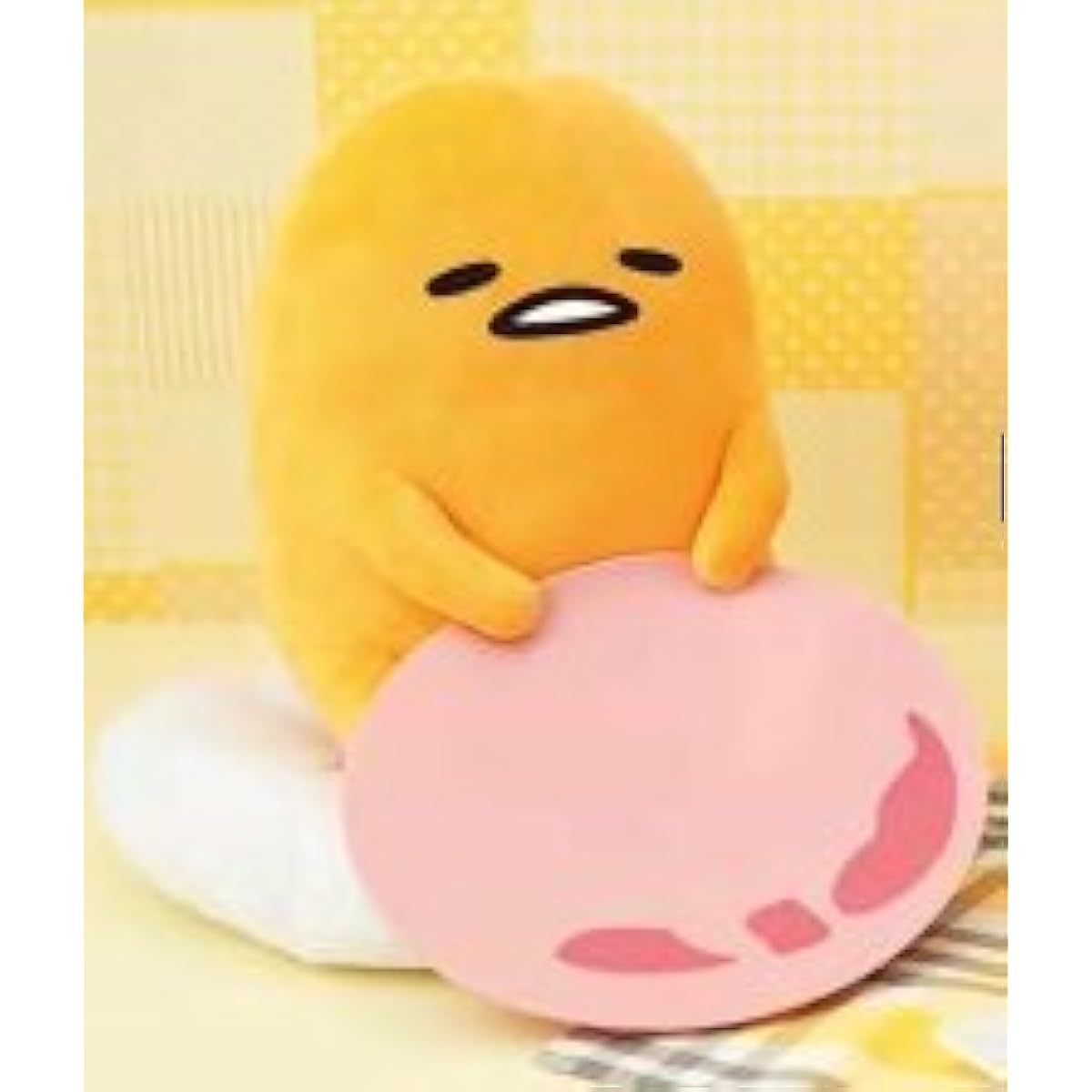 Gudetama Ham & Eggshell Big Plush Toy Ham