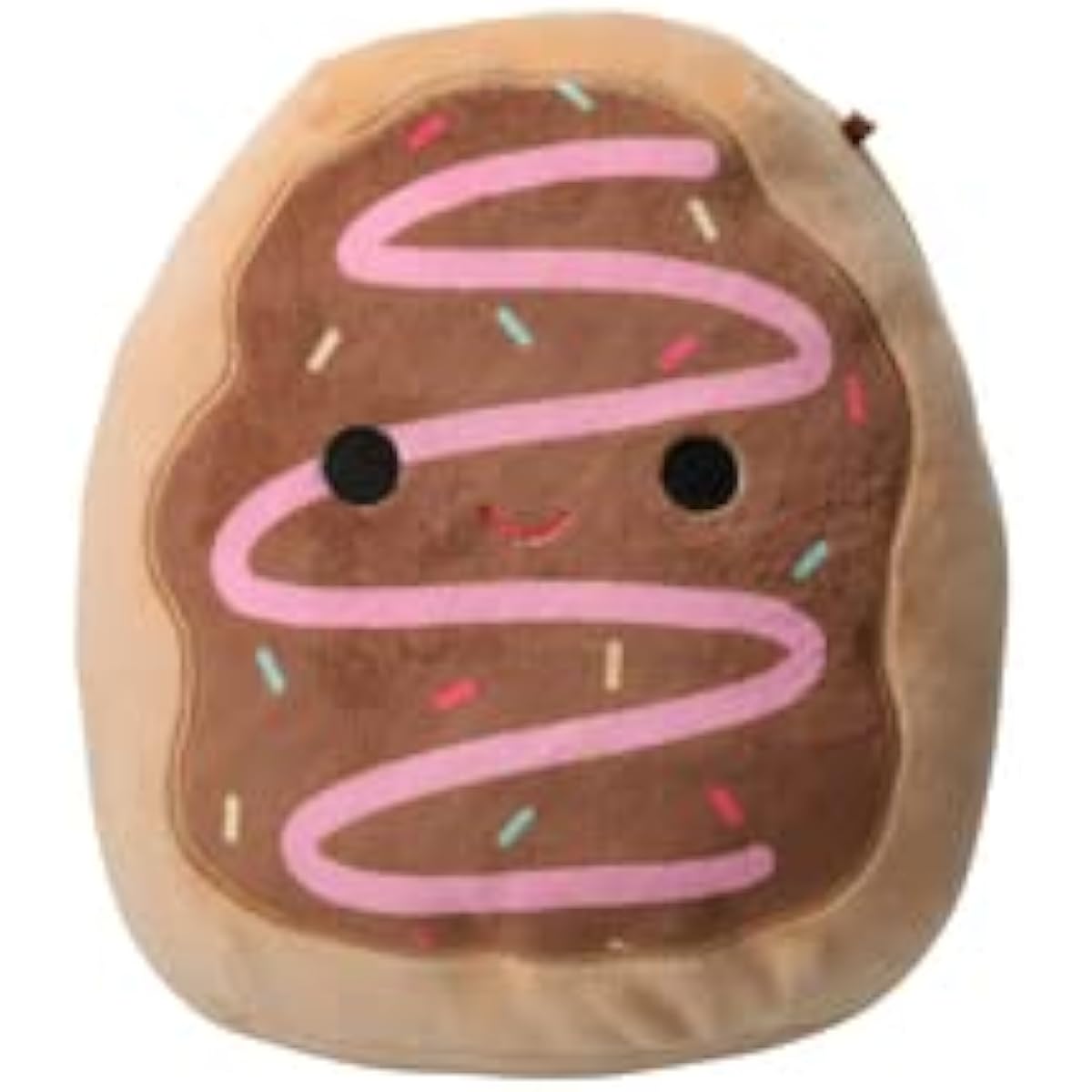 Squishmallow Kellytoy 2022 7" Frosted Donut - with Stickers, Multicolor