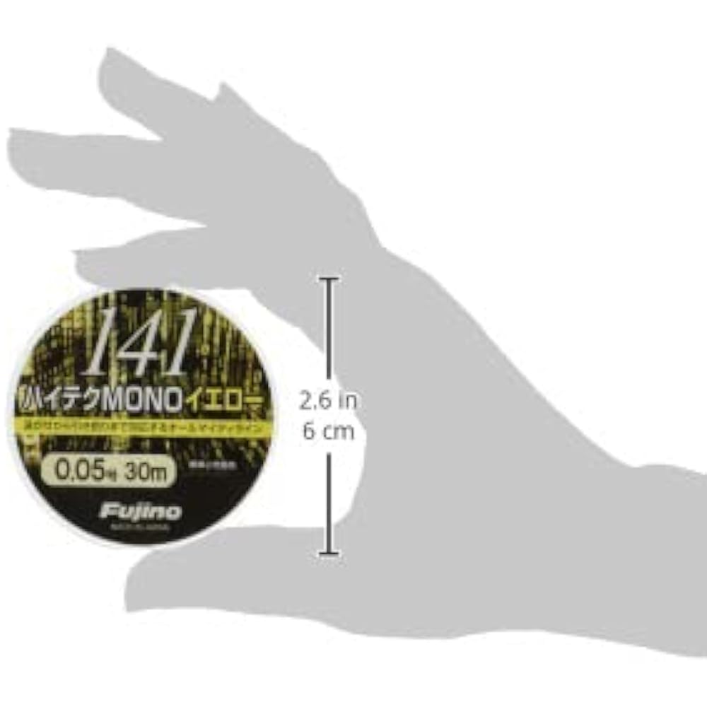 Fujino 141 High Tech Underwater Thread MONO Yellow 30m 0.05