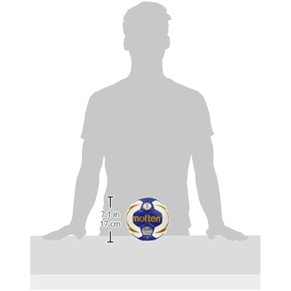 Molten Handball Nueva X5000 No. 2 Ball Blue x White H2X5001-BW