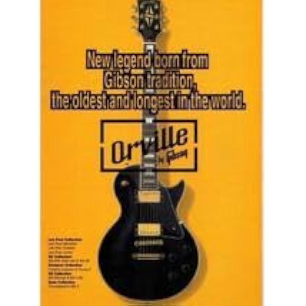 Orville by Gibson Guitar Bass Catalog 1994 orville by gibson