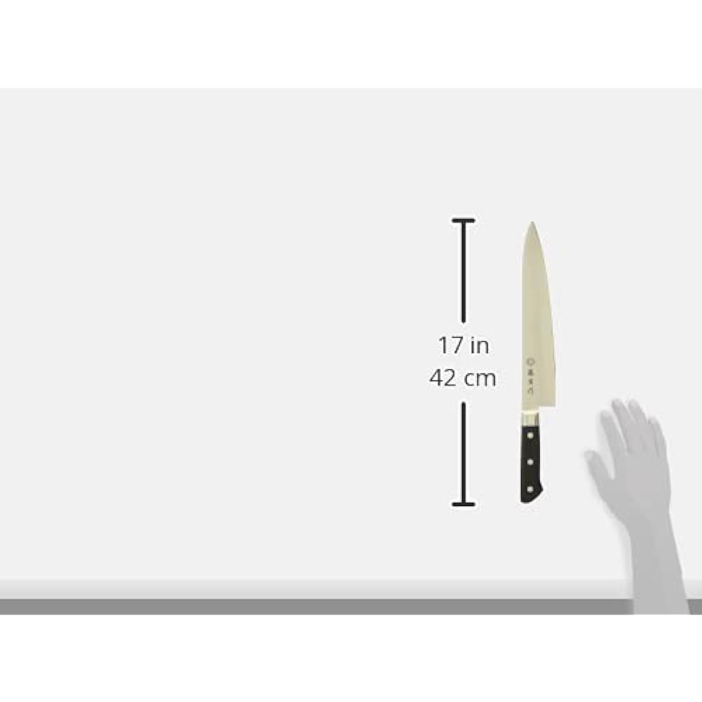 Fujitora Gyuto 300mm Made in Japan Cobalt Alloy Steel Double Edge Chef Knife that can be used not only for meat cutting but also for cooking fish and vegetables DP Cobal Alloy Steel Split with Base FU-811