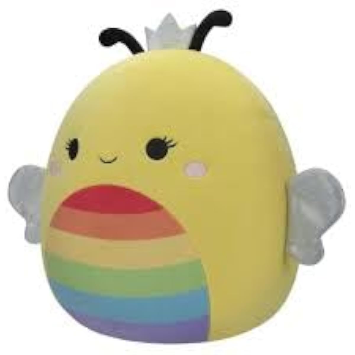 Squishmallows Original 8" Sunny Bee with Rainbow Berries and Silver Crown - Medium Ultra Soft Official Jazzware Plush Toy (8")