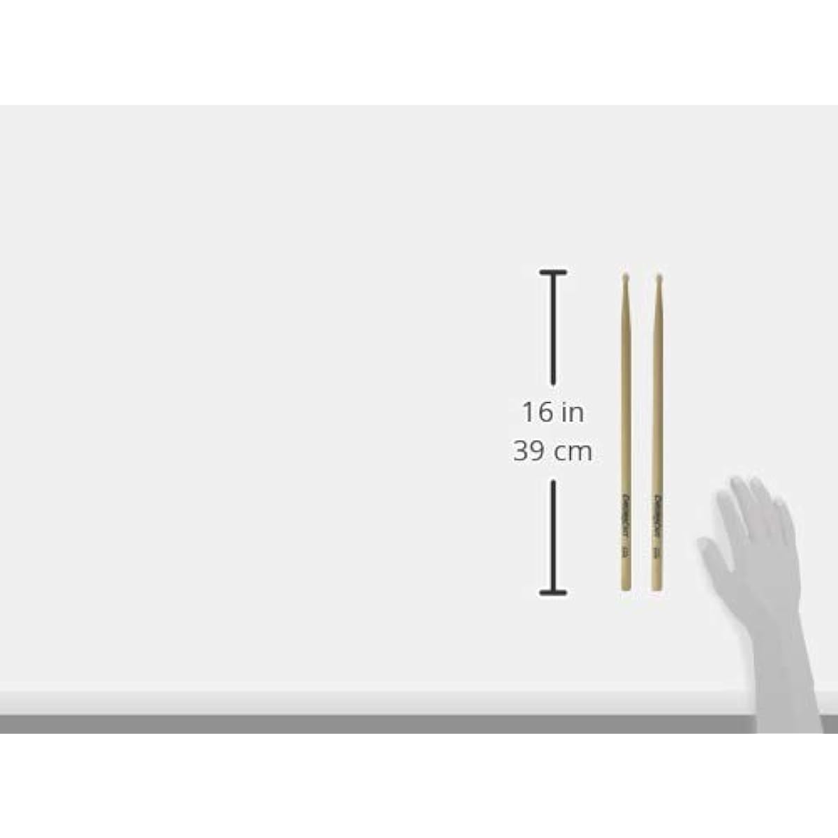 ChromaCast CC-5AN-12 5A USA Hickory Drumsticks with Nylon Tip, 12-Pair