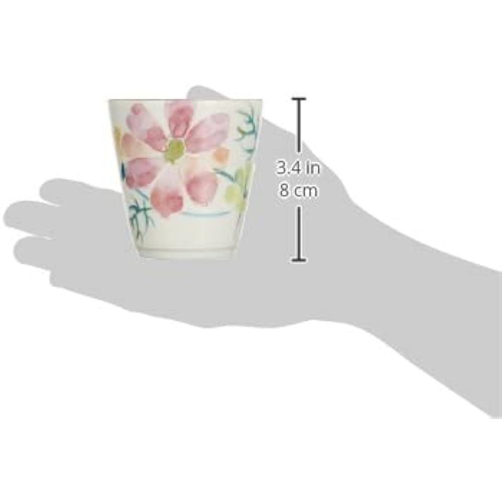 Ceramic Indigo Flower Words Sencha with teapot 5 types of flowers Size: Approximately φ9.2 H7 01544