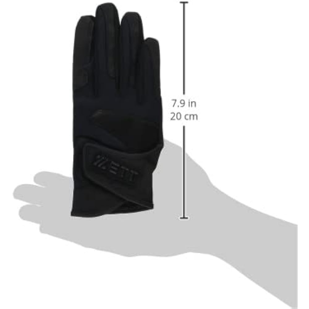 (ZETT) ZETT Junior Batting Gloves (for both hands) JFREE Black 1900