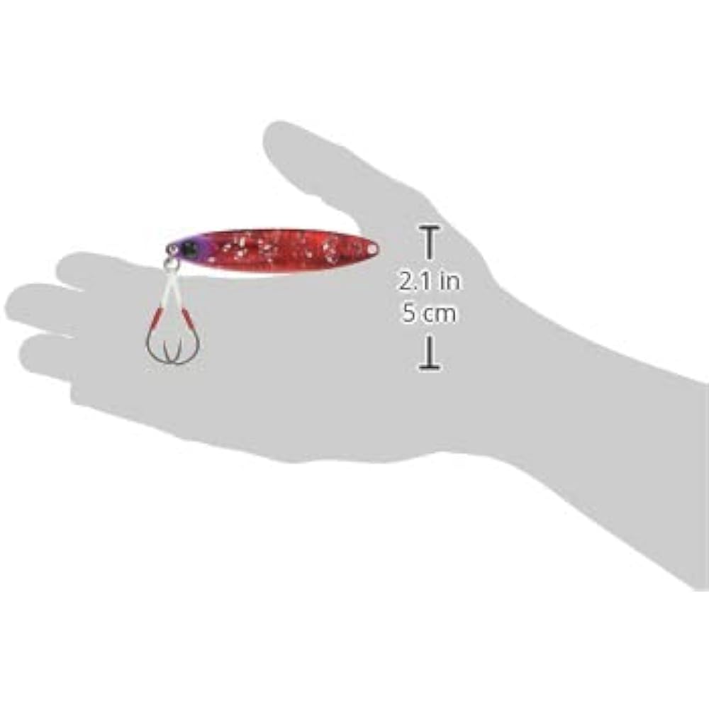 JACKALL Metal Jig Binbin Metal TG Type Slow 80g Red Squid Glow