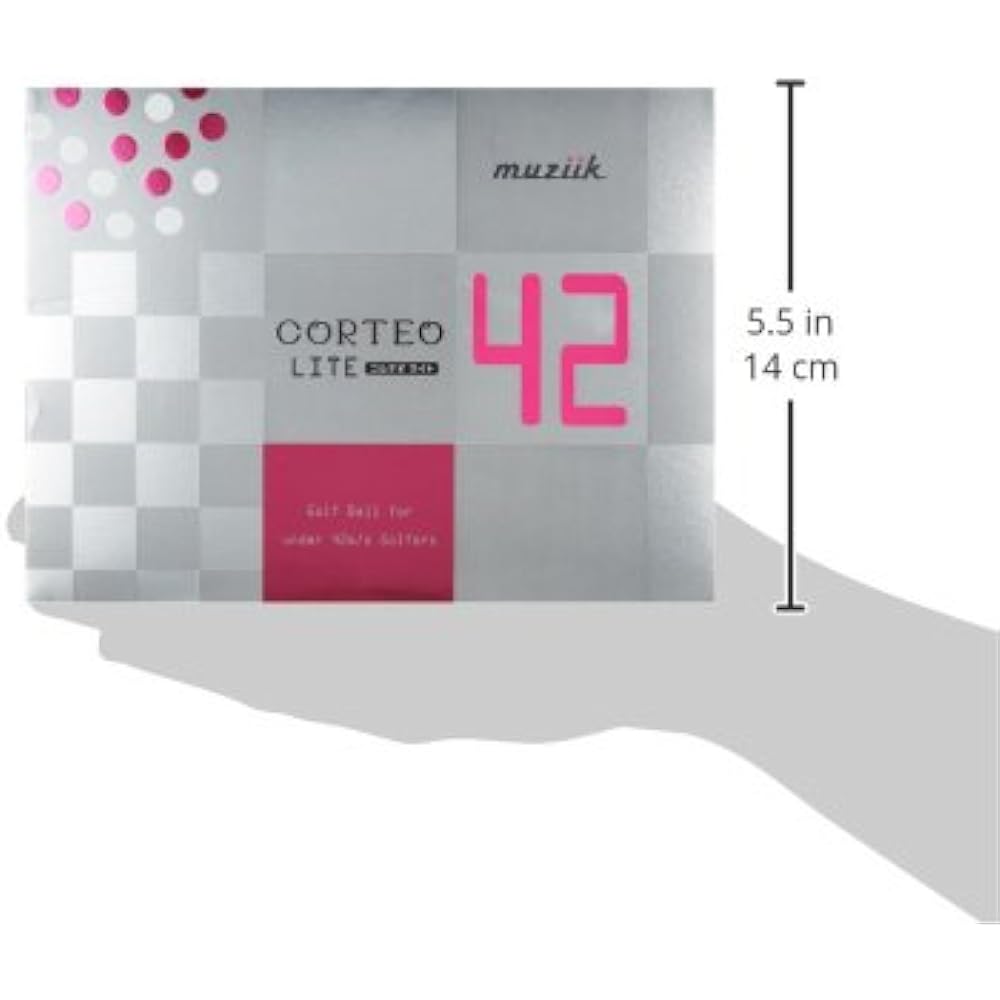 muziik Golf Ball Corteolite 42 Corteolite 42 Pink Ball 1 Dozen Pink