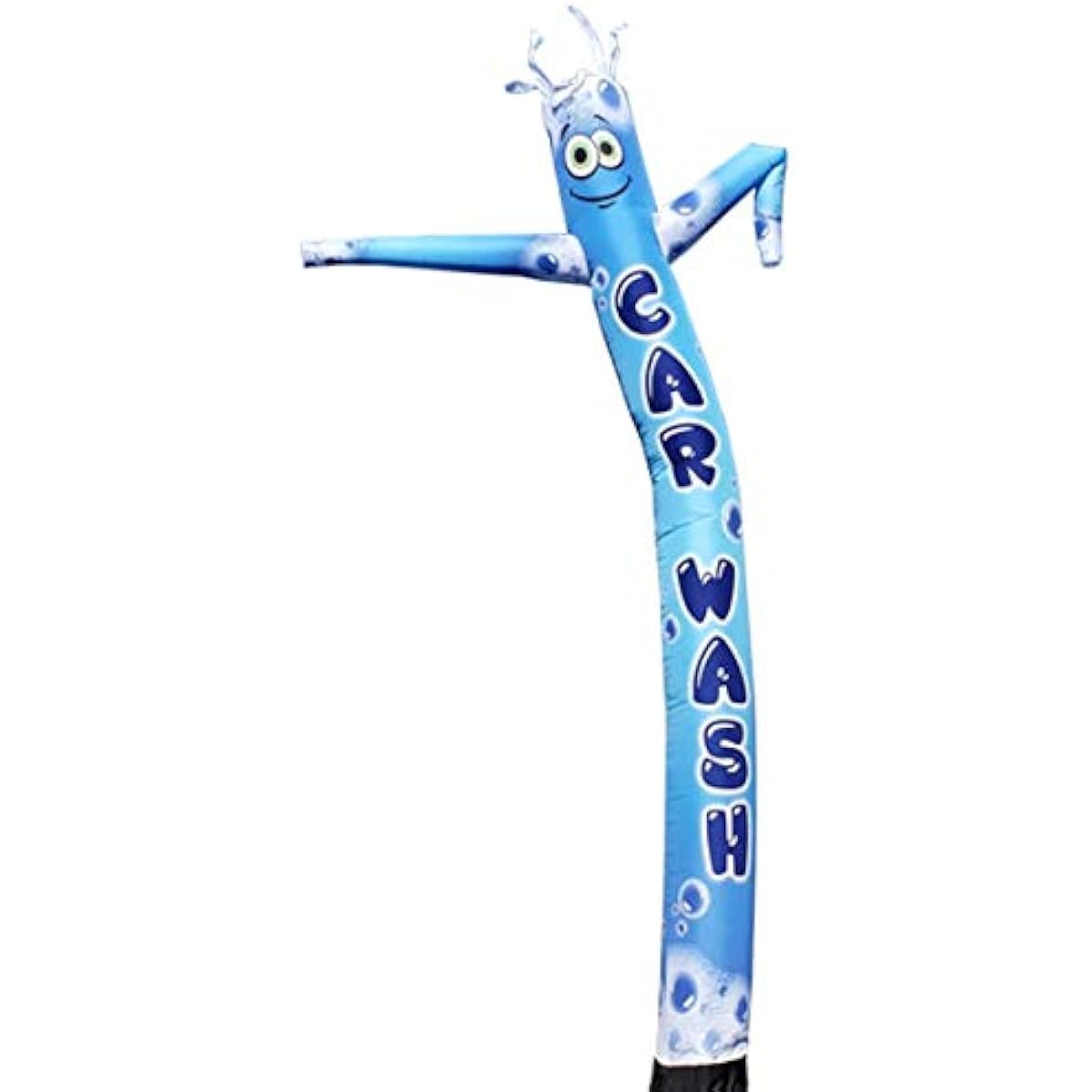 Blue Car Wash 20ft Tall Inflatable Tube Men's Air Powered Dancing Puppet Man Outdoor Advertising Replacement Dancer Only Bubble Filled Design