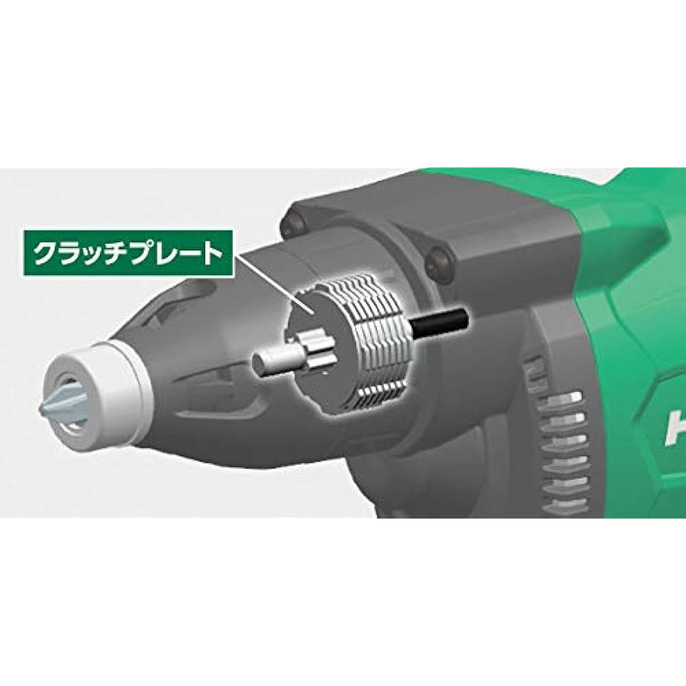 HiKOKI Board Driver AC100V Brushless Motor Equipped with Multi-Plate Clutch Drywall Screw 4mm Body Color: White W4SE2(W)