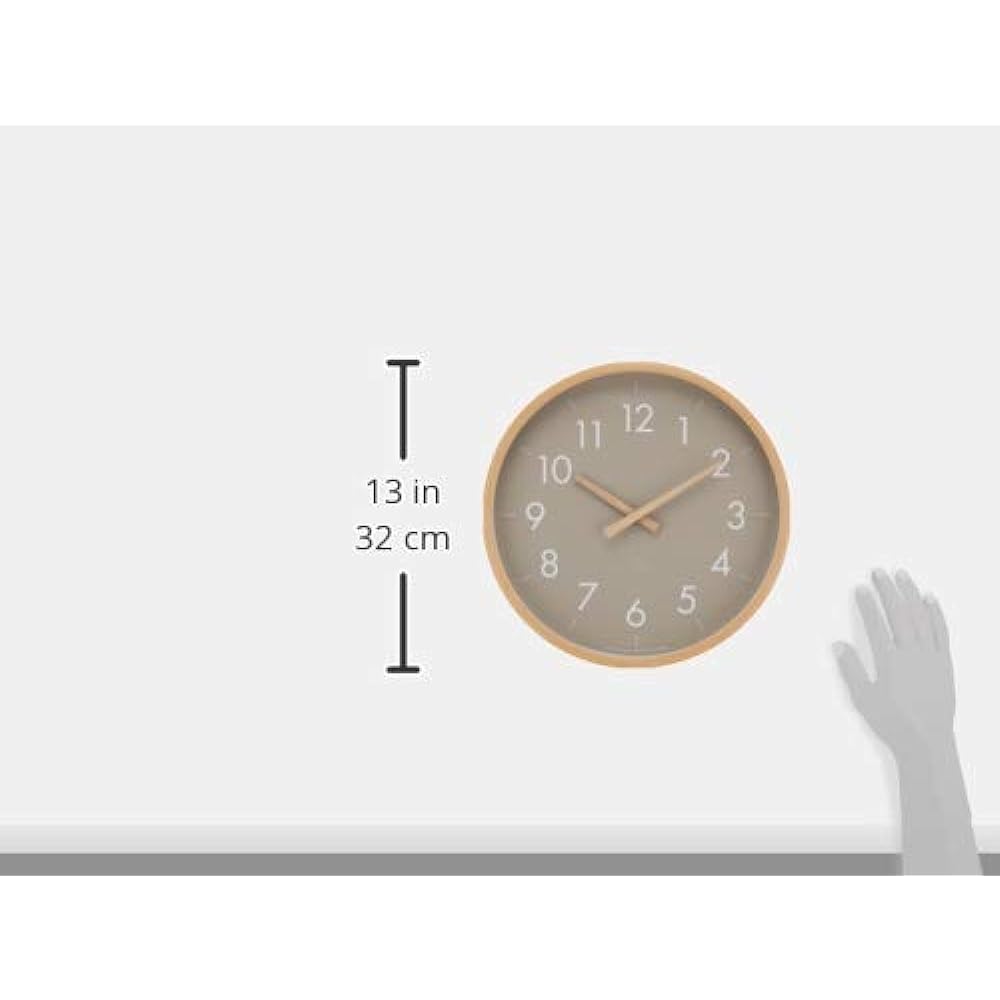Creer Wall Clock CAMPAS Campus Wall Clock L Gray 4×31×31cm