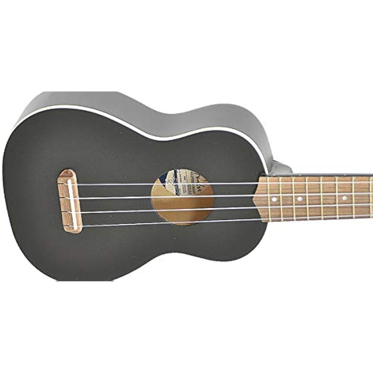 FENDER Venice Soprano Uke, BLK WN Soprano Ukulele