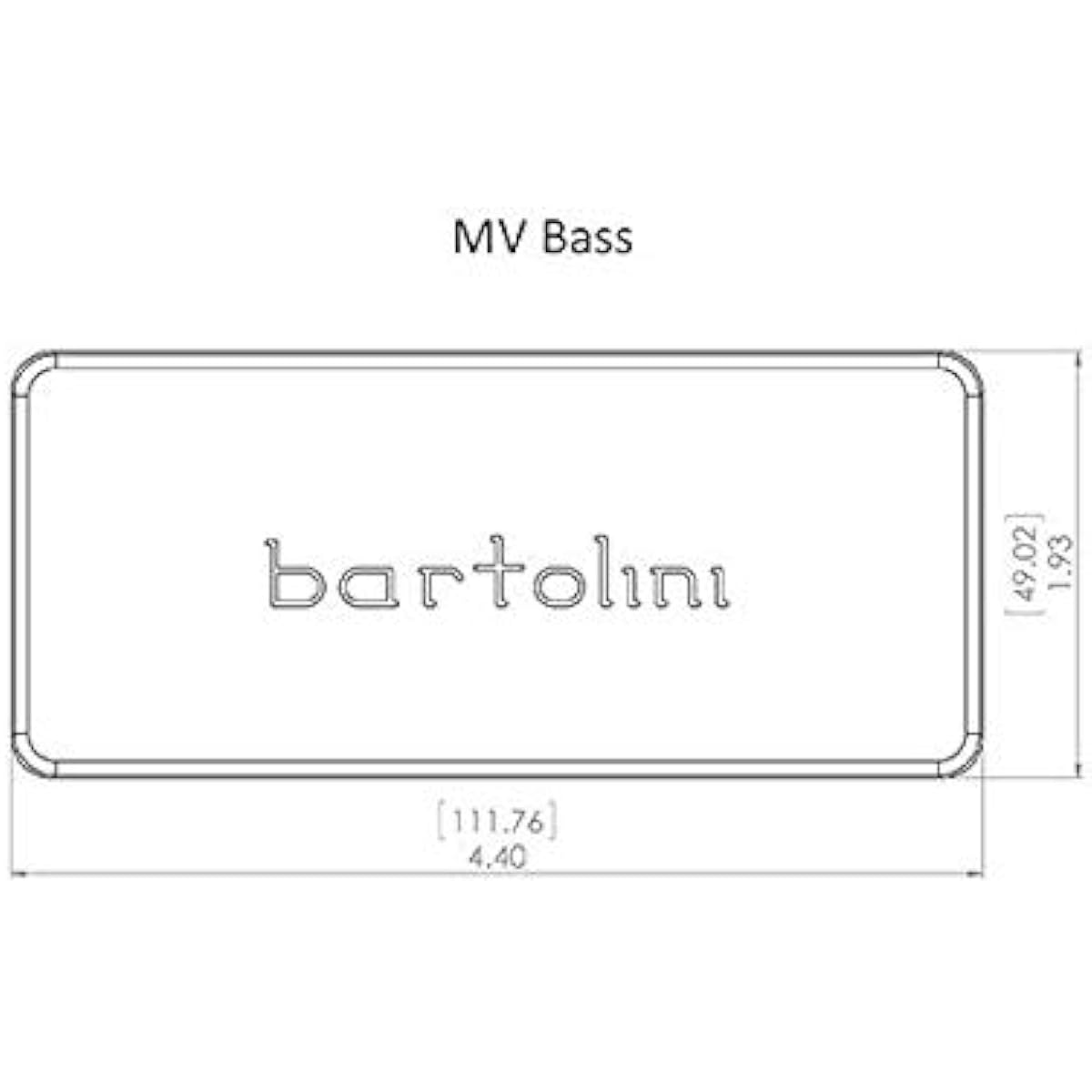 BARTOLINI Bass Pickup 74MV5C