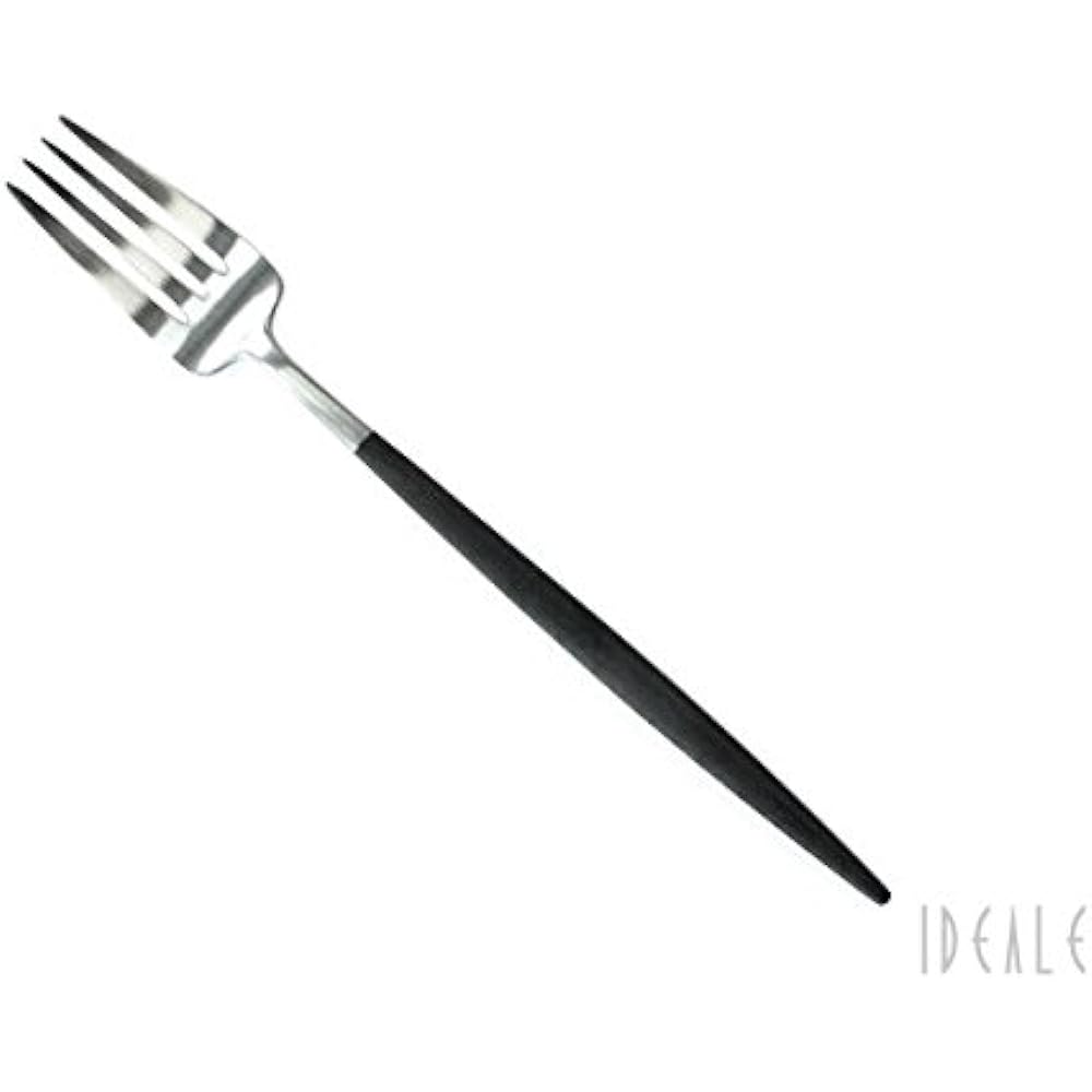 Cutipol GOA/Gore Black Dinner 6 Piece Set (2 Knives, 2 Forks, 2 Spoons) Comes with Cosmetic Box