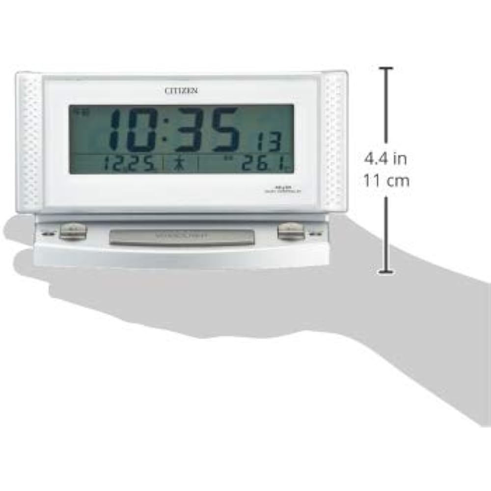 RHYTHM Citizen Alarm Clock Radio Clock Voice Alarm Silver CITIZEN Pal Digit Voice 2 8RZ102-019