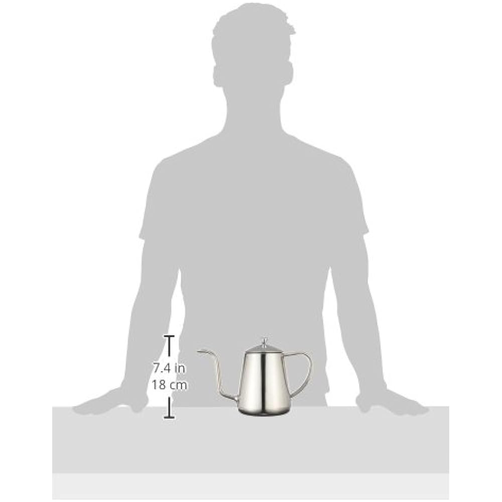 Endo Shoji Commercial TKG Drip Pot 1.2L IH Compatible 18-8 + 18-0 Stainless Steel FKCD002
