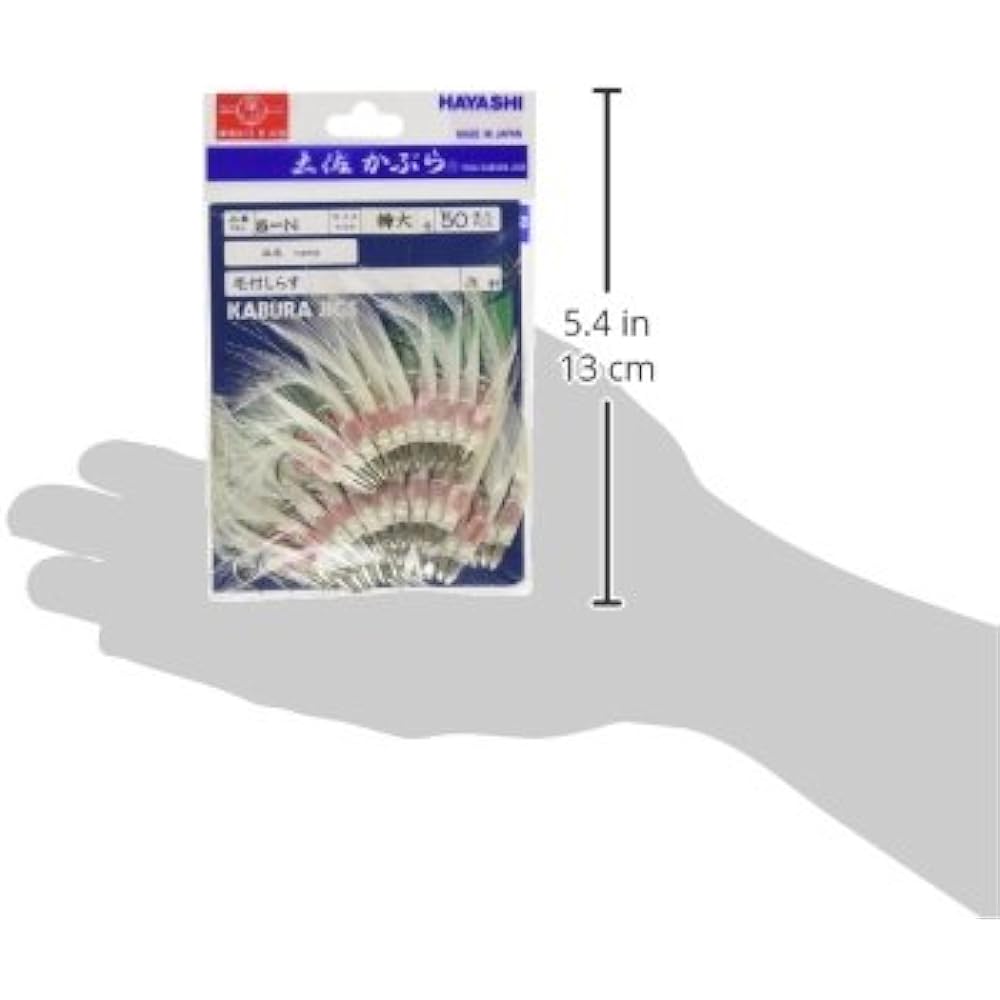 Hayashi Tsuri Fishing Gear Seisakusho 50 Pieces Tosa Kabura Whitebait White Needle Extra Large