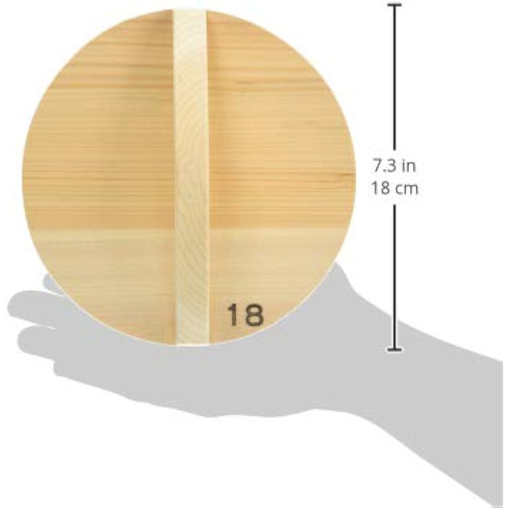 Endo Shoji Miyabi Urushi Crafts Thick Spanish mackerel wood lid for 51cm Japanese Spanish mackerel wood Made in Japan AKB02051