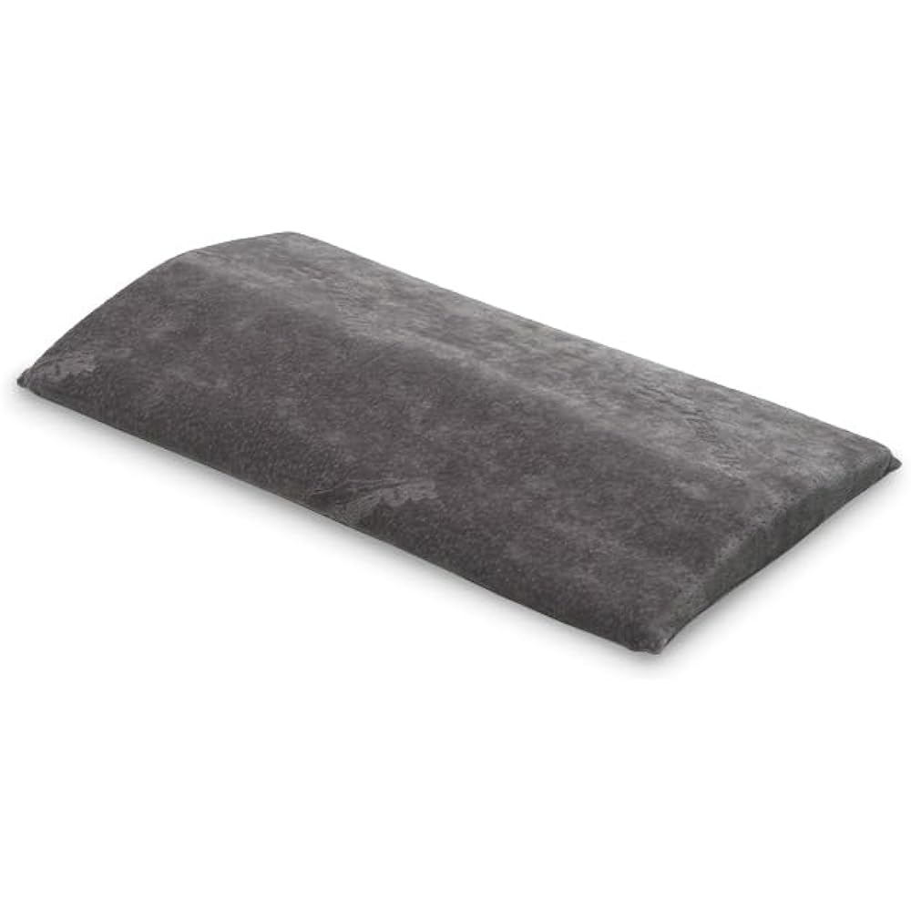 Tempur Cushion, Lumbar Pillow, Bed Back Support, Supports the burden on your back and lower back, Just place it under your lower back when sleeping, Thick in the center, fits your lower back, Gray, Approx. Width 70 x Depth 40 x Thickness 2~6 cm, Memory F