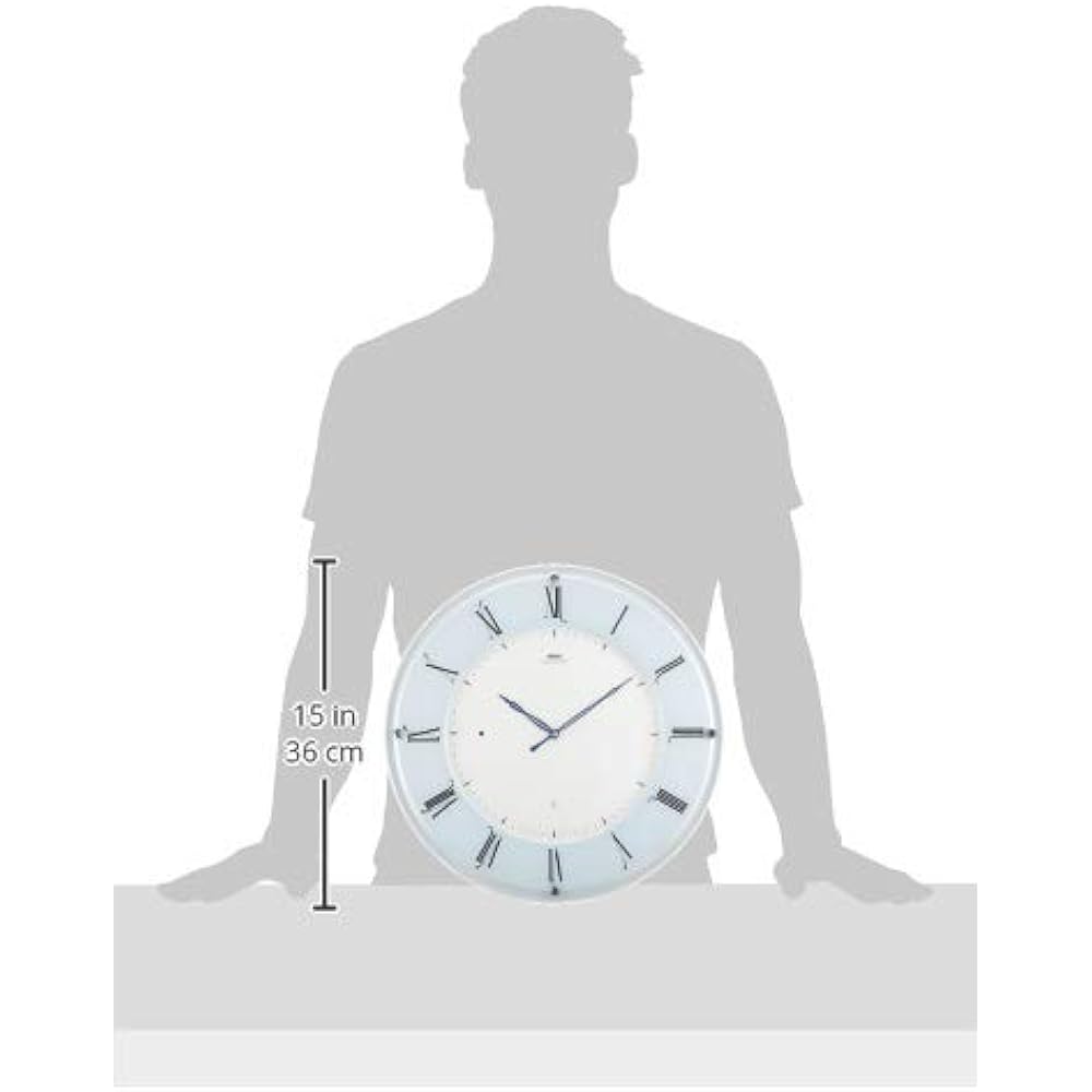 Seiko Clock Wall Clock White Pearl Diameter 351x30mm Radio Analog SEIKO EMBLEM HS548W