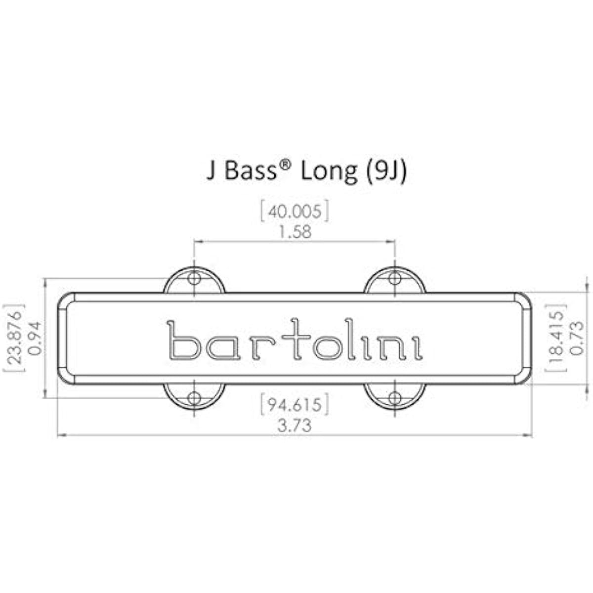 BARTOLINI Bass Pickup 9CBJS-L1