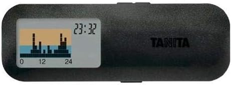 Tanita Pedometer Activity Meter Black AM-122 BK Calorhythm Slim 9.4mm Thickness Slim Design