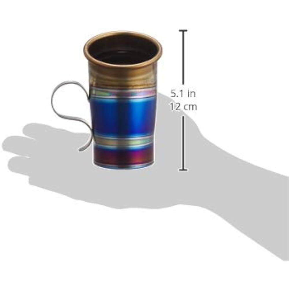 MAVERICK Titanium Cup 180ml Indigo Made in Japan Dishwasher Safe MVTC-IN