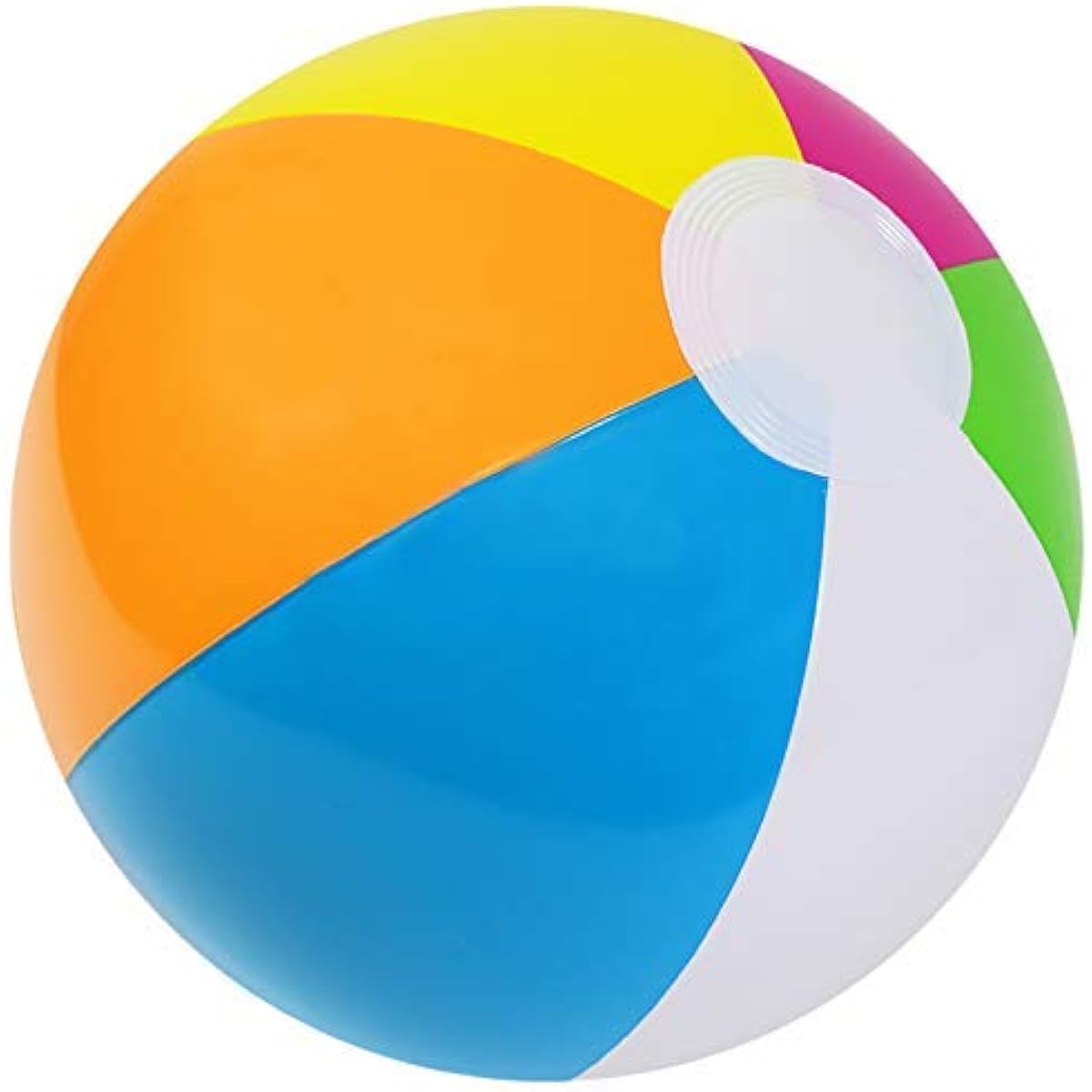 Kangaroo 12 Inflatable Neon, Rainbow Beach Ball, 12-Pack; Pool Toys; Beach Balls