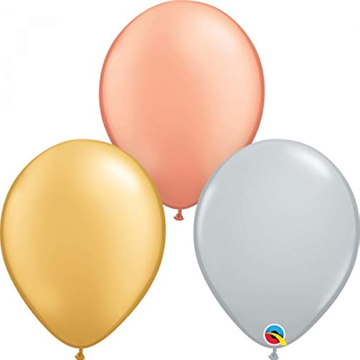 Qualatex 15772 Metallic 11" Latex Balloons (3 Colors, 100 Pack)