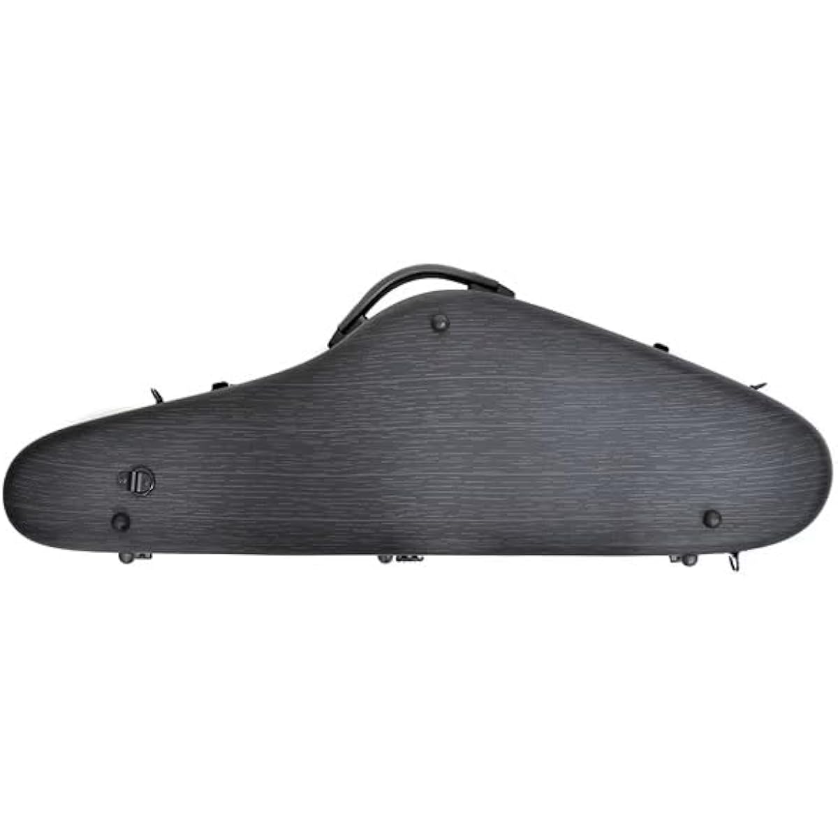 PLAYTECH Violin Case 4/4 Size Includes Hygrometer and 2 Straps Can Store 2 Bows and Shoulder Rest Dark Navy & Gray
