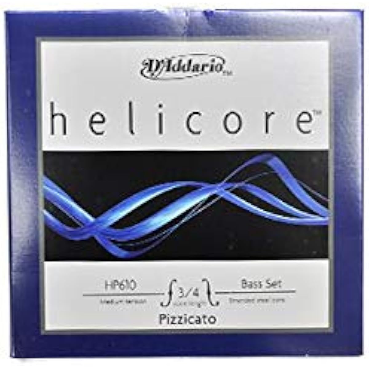 DADDARIO Double Bass String Set HELICORE pizzicato MEDIUM