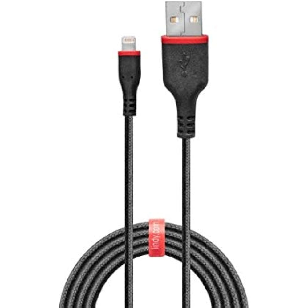 LINDY USB TypeA-Lightning charging cable, high strength type, 2m (model number: 31292)