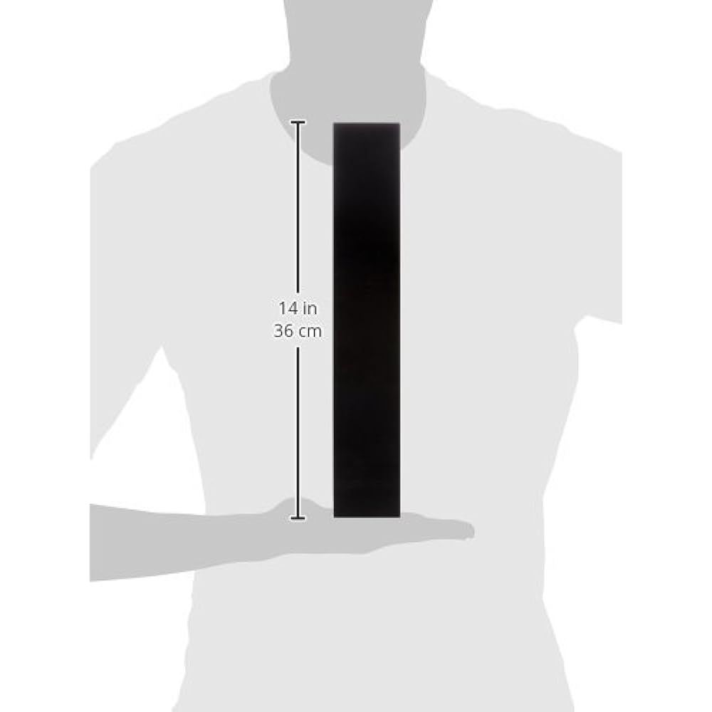Clay planter CRYSTAL pillar 6□35H BLACK 710-713-800