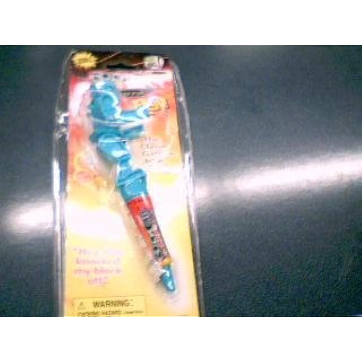 2001 Mattel, Inc. Ink Big! Rock 'em Sock 'em Retractable Blue Ballpoint Pen Toy Item #15112