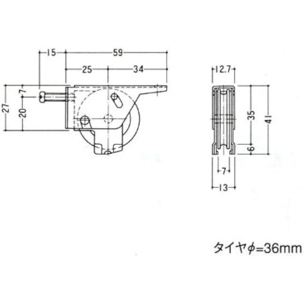 Mizutani Nikkei Building Genuine Parts Door Roller for Sash Door Roller-Nikkei Building-100-0-S