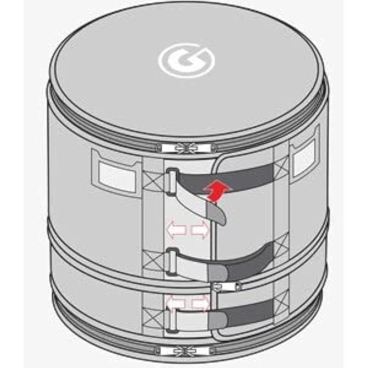 GIBRALTAR GFBFT16 Drum Soft Case