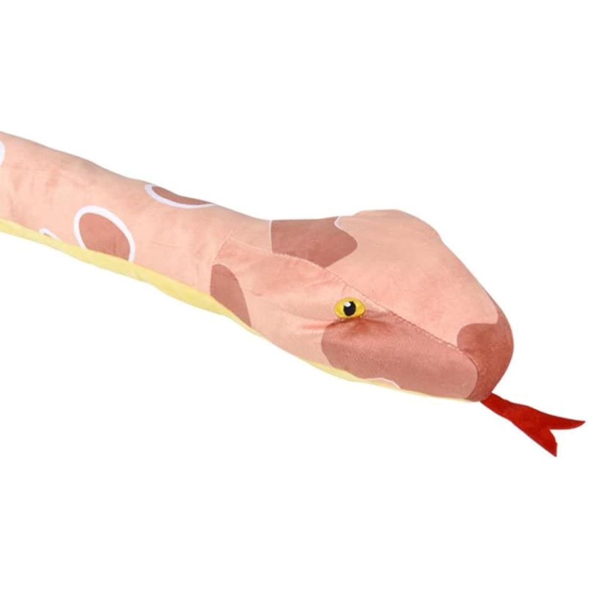 Forest & Twelfth Kids 67" Plush Snake - Stuffed Animal Made from 100% Recycled Materials - Cute, Adorable, Eco-Friendly Toy Snake for Kids Ages 0+, Over 5 Feet Long! (Corn Snake)